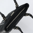 GUCCI Tote Bag Canvas Leather Black Silver 001 1098 2123 Auth bs32193-6