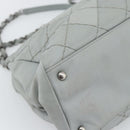 CHANEL Ultra Stitch Chain Schoudertas Leer Grijs CC Auth bs32201-10