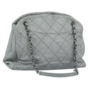 CHANEL Ultra Stitch Chain Schoudertas Leer Grijs CC Auth bs32201-1