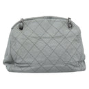 CHANEL Ultra Stitch Chain Schoudertas Leer Grijs CC Auth bs32201-13
