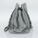 CHANEL Ultra Stitch Chain Schoudertas Leer Grijs CC Auth bs32201-3