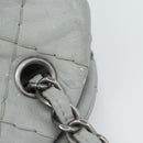 CHANEL Ultra Stitch Chain Schoudertas Leer Grijs CC Auth bs32201-7