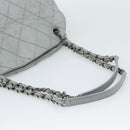 CHANEL Ultra Stitch Chain Schoudertas Leer Grijs CC Auth bs32201-8