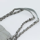 CHANEL Ultra Stitch Chain Schoudertas Leer Grijs CC Auth bs32201-5