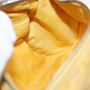 CHANEL New Travel line Shoulder Bag Nylon Yellow Silver CC Auth bs32204-21