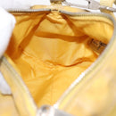 CHANEL New Travel line Shoulder Bag Nylon Yellow Silver CC Auth bs32204-22