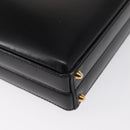 LOEWE Anagram Hand Bag Leather Black Gold Auth bs32207-16