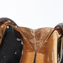 LOEWE Anagram Hand Bag Leather Black Gold Auth bs32207-19