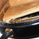 LOEWE Anagram Hand Bag Leather Black Gold Auth bs32207-21