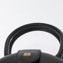 LOEWE Anagram Hand Bag Leather Black Gold Auth bs32207-14