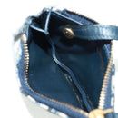 Christian Dior Trotter Canvas Saddle Pouch Navy Gold Auth bs32208V-15