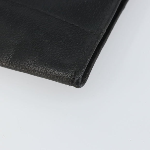 GUCCI Clutch Bag Leather Black 015 399 0282 Auth bs32210