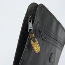 GUCCI Clutch Bag Leather Black 015 399 0282 Auth bs32210-8