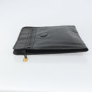 GUCCI Clutch Bag Leather Black 015 399 0282 Auth bs32210-4