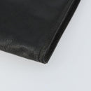 GUCCI Clutch Bag Leather Black 015 399 0282 Auth bs32210-7