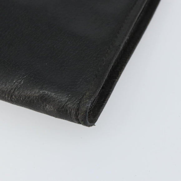 GUCCI Clutch Bag Leather Black 015 399 0282 Auth bs32210