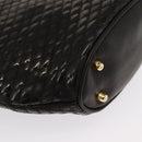 BALLY Chain Shoulder Bag Patent leather Gold Black Auth bs32211-10