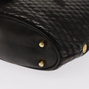 BALLY Chain Shoulder Bag Patent leather Gold Black Auth bs32211-11
