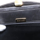 BALLY Chain Shoulder Bag Patent leather Gold Black Auth bs32211-15
