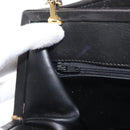 BALLY Chain Shoulder Bag Patent leather Gold Black Auth bs32211-19