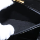 BALLY Chain Shoulder Bag Patent leather Gold Black Auth bs32211-20