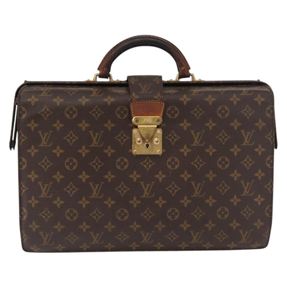 LOUIS VUITTON Monogram Serviette Fermoir Business Bag M53305 LV Auth bs32213