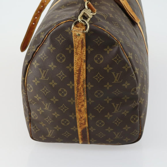 LOUIS VUITTON Monogram Keepall Bandouliere 60 Boston Bag M41412 LV Auth bs32216