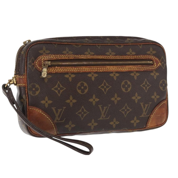 LOUIS VUITTON Monogram Marly Dragonne GM Clutch Bag M51825 LV Auth bs32220