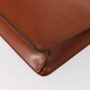 LOUIS VUITTON Epi Pochette Homme Bag Brown Zipangu Gold M52528 LV Auth bs32222-16