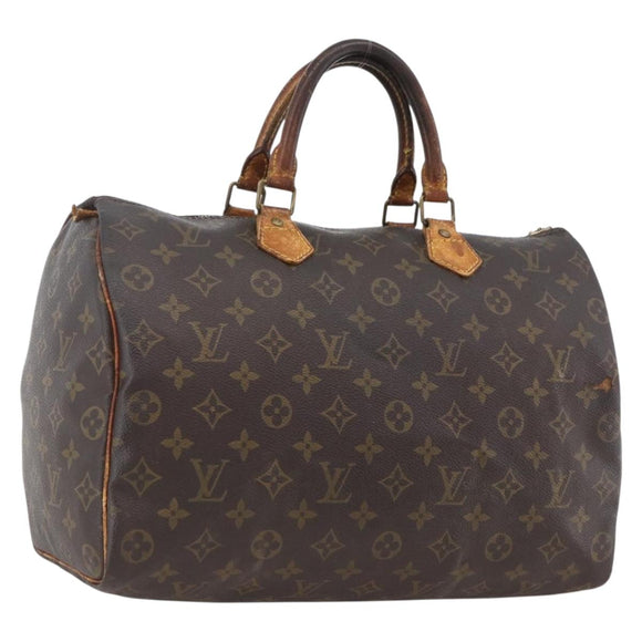 LOUIS VUITTON Monogram Speedy 35 Hand Bag M41524 LV Auth bs32224