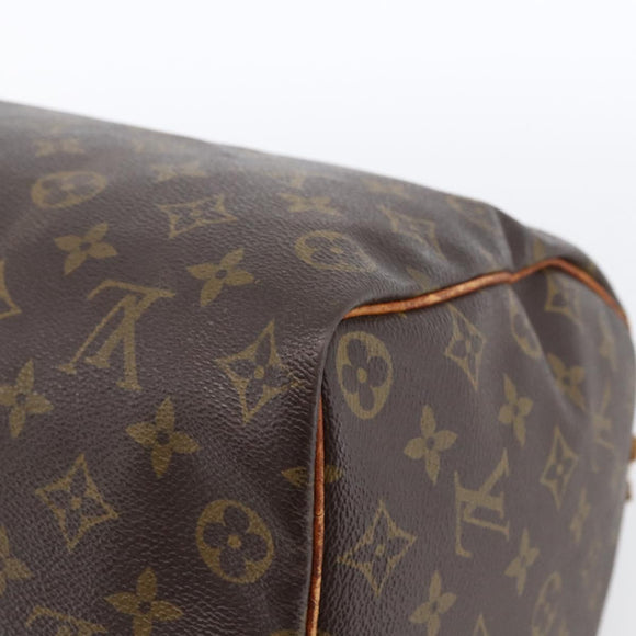LOUIS VUITTON Monogram Speedy 35 Hand Bag M41524 LV Auth bs32224