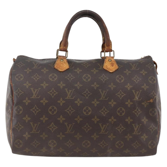 LOUIS VUITTON Monogram Speedy 35 Hand Bag M41524 LV Auth bs32224
