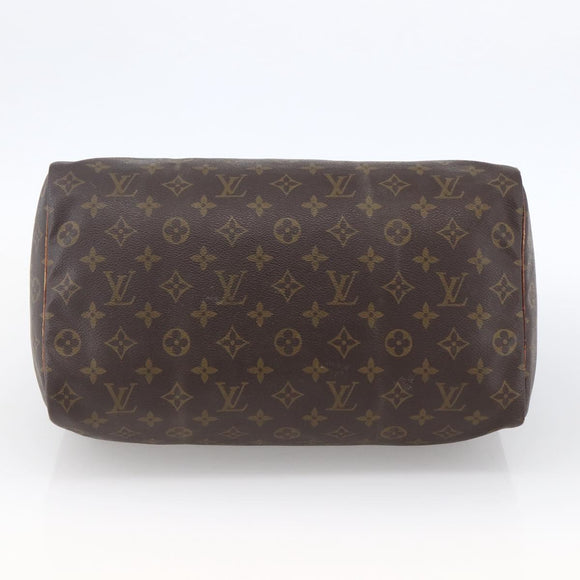 LOUIS VUITTON Monogram Speedy 35 Hand Bag M41524 LV Auth bs32224