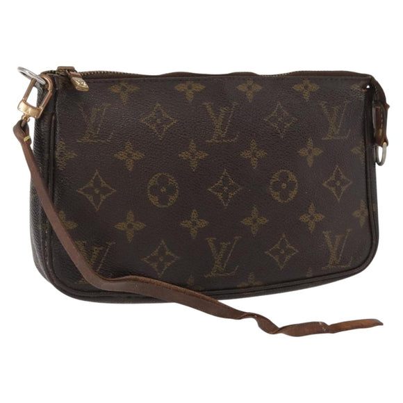LOUIS VUITTON Monogram Pochette Accessoires Pouch M51980 LV Auth bs32225