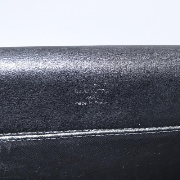 LOUIS VUITTON Taiga Serviette Kazan Business Bag Ardoise M30802 LV Auth bs32229