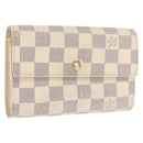 LOUIS VUITTON Damier Azur Portefeuille Alexandra Wallet N63068 LV Auth bs32238-1