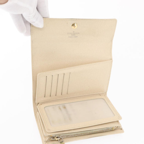 LOUIS VUITTON Damier Azur Portefeuille Alexandra Wallet N63068 LV Auth bs32238