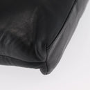 Salvatore Ferragamo Shoulder Bag Leather Black Silver Auth bs32241-10