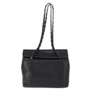 Salvatore Ferragamo Shoulder Bag Leather Black Silver Auth bs32241-2