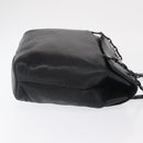 Salvatore Ferragamo Shoulder Bag Leather Black Silver Auth bs32241-4