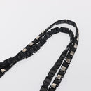 Salvatore Ferragamo Shoulder Bag Leather Black Silver Auth bs32241-8