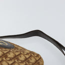 Christian Dior Trotter Canvas Shoulder Bag Brown Gold Auth bs32243-8