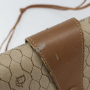 Christian Dior Honeycomb Canvas Shoulder Bag PVC Beige Gold Auth bs32244-14