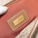 Christian Dior Honeycomb Canvas Shoulder Bag PVC Beige Gold Auth bs32244-17