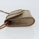 Christian Dior Honeycomb Canvas Shoulder Bag PVC Beige Gold Auth bs32244-5