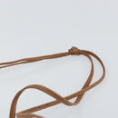Christian Dior Honeycomb Canvas Shoulder Bag PVC Beige Gold Auth bs32244-8