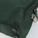 PRADA Tote Bag Nylon Green Silver Auth bs32246-15
