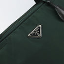PRADA Tote Bag Nylon Green Silver Auth bs32246-17