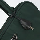 PRADA Tote Bag Nylon Green Silver Auth bs32246-10