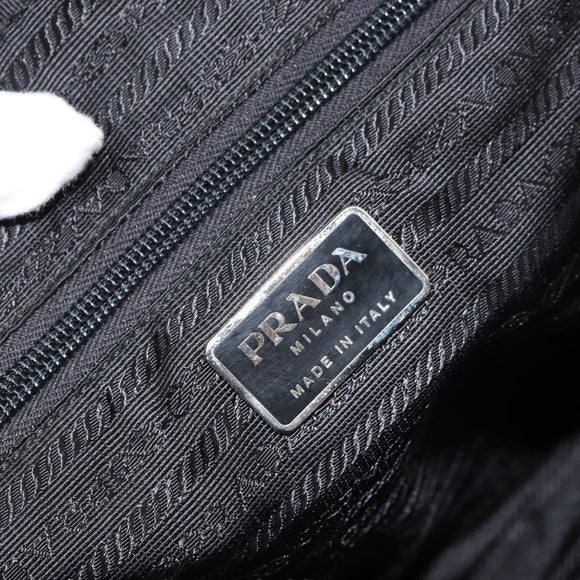 PRADA Tote Bag Nylon Green Silver Auth bs32246